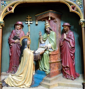 코르비의 성녀 콜레타와 교황 베네딕토 13세_photo by Eric Hulsens_in the Church of St Coleta in Ghent_Belgium.jpg